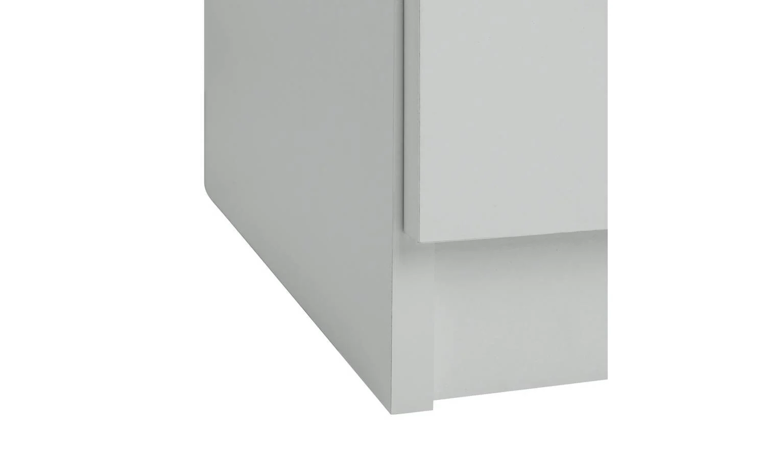 Brisbane 3 Drawer Bedside Grey Modern Bedroom Furniture Storage Organiser - Image 4