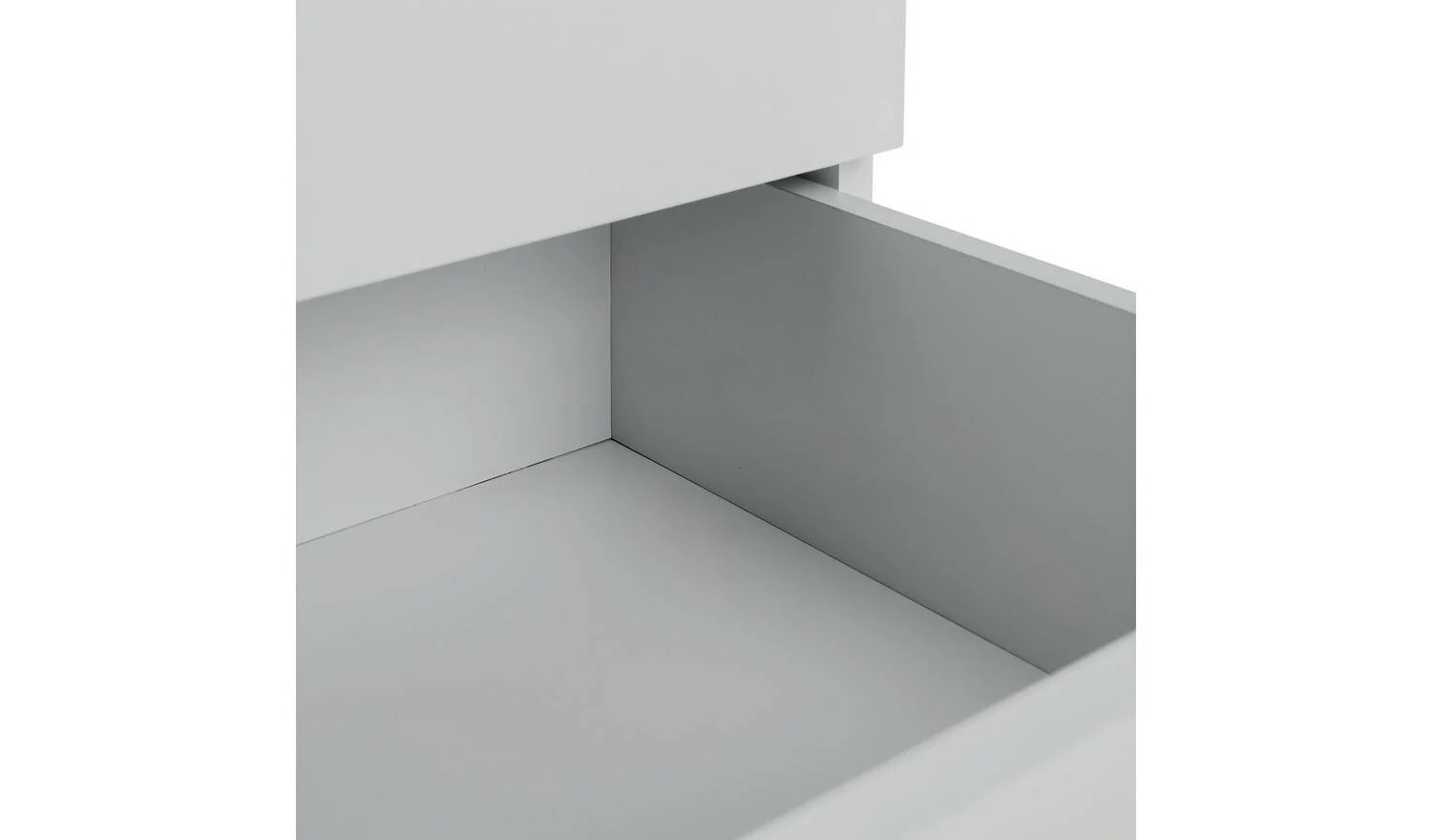 Brisbane 3 Drawer Bedside Grey Modern Bedroom Furniture Storage Organiser - Image 5