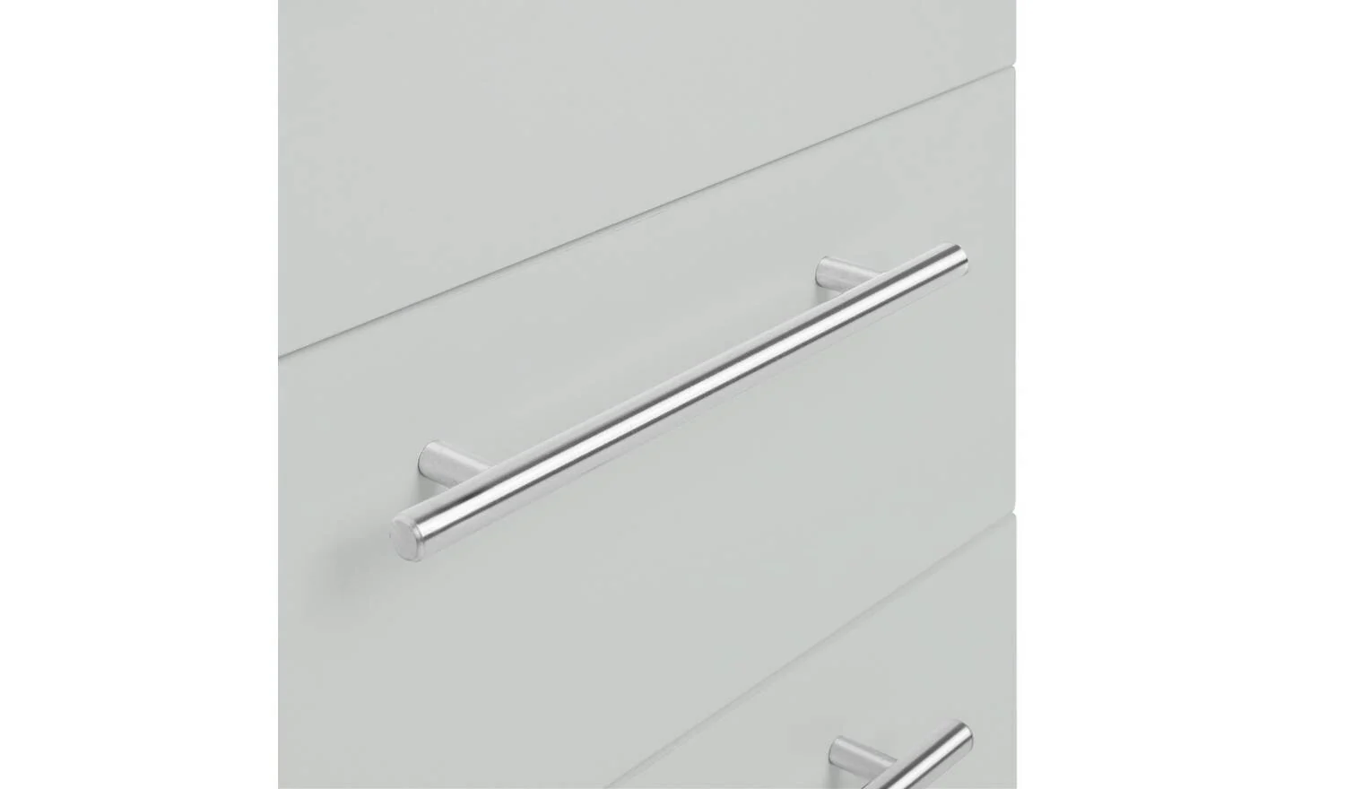 Brisbane 3 Drawer Bedside Grey Modern Bedroom Furniture Storage Organiser - Image 6