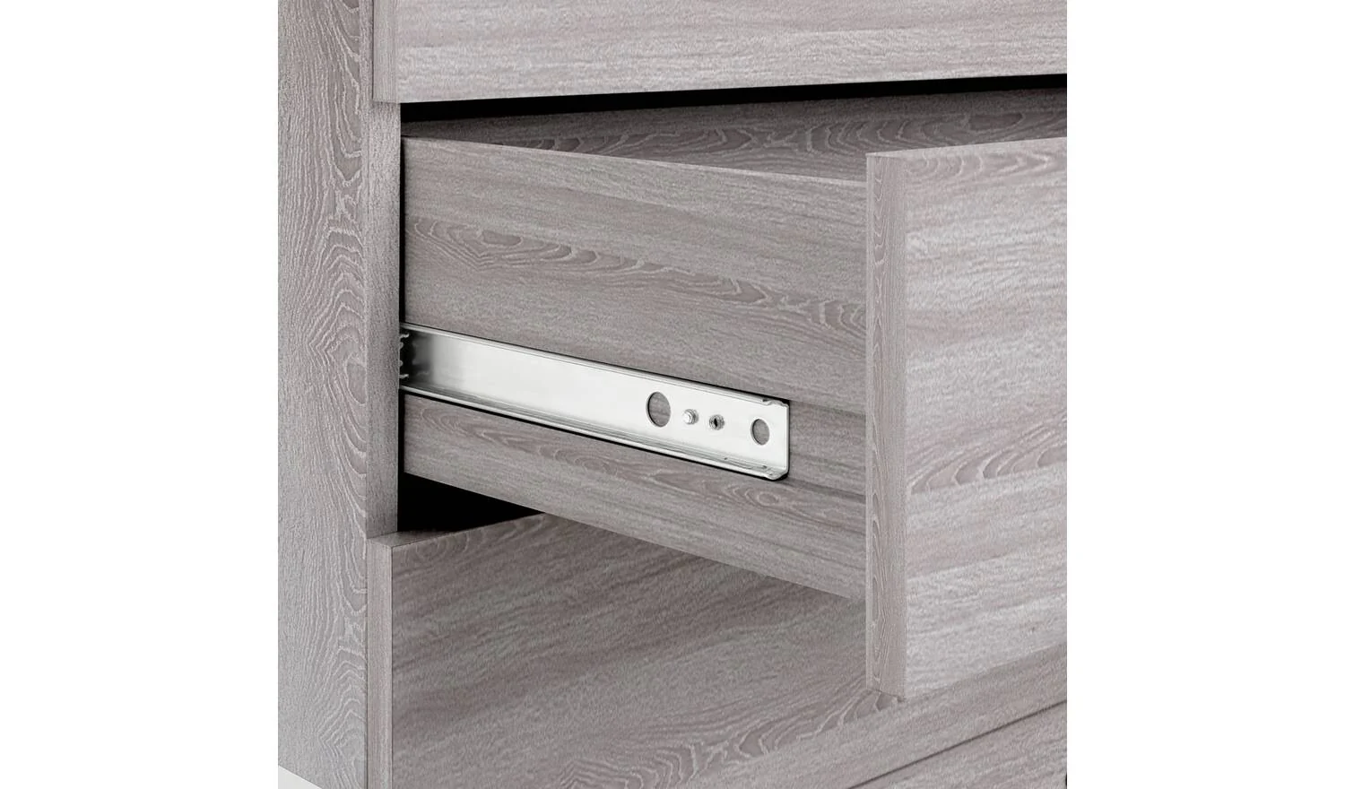 Brisbane 4 Drawer Chest Grey Oak Storage Organiser Bedroom Furniture - Image 3