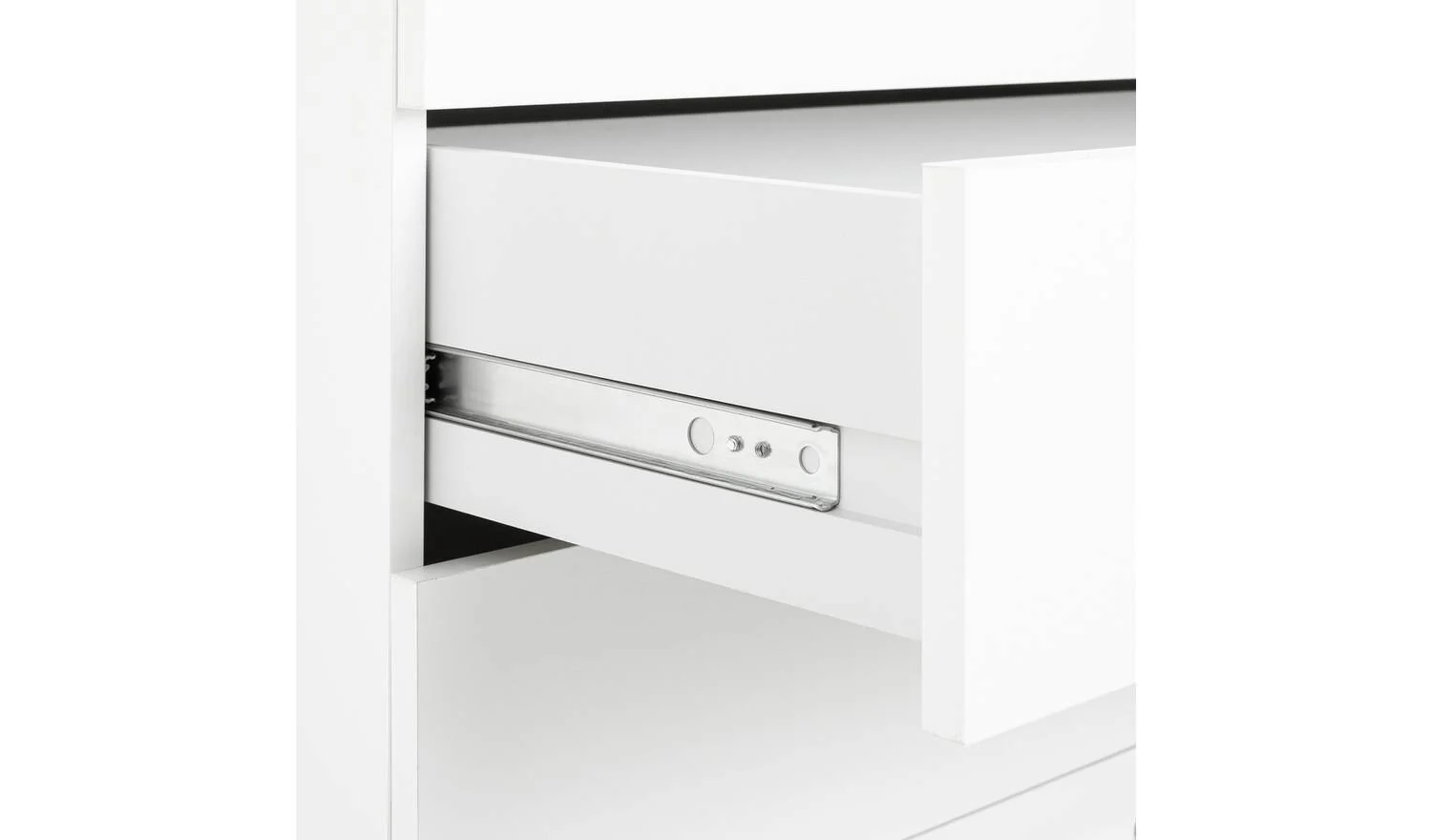 Brisbane 4 Drawer Chest White Storage Organiser Bedroom Furniture - Image 3