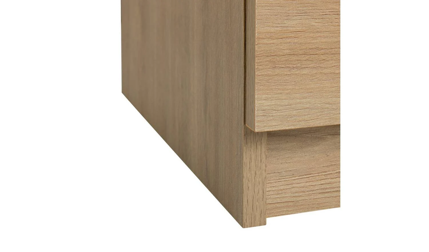 Brisbane 5 drawer Chest Oak Storage Organiser Bedroom Furniture - Image 4