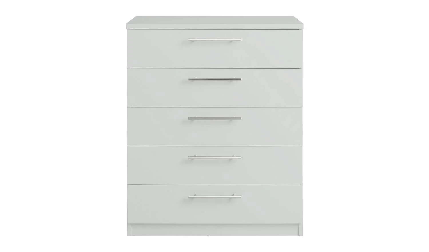 Brisbane 5 drawers Chest Grey Storage Organiser Bedroom Furniture - Image 6