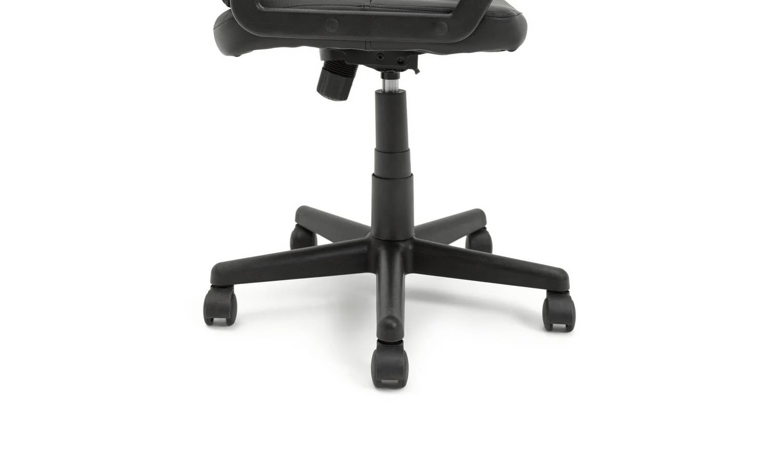 Brixham Faux Leather Office Chair Black Modern Home Office Comfort - Image 7