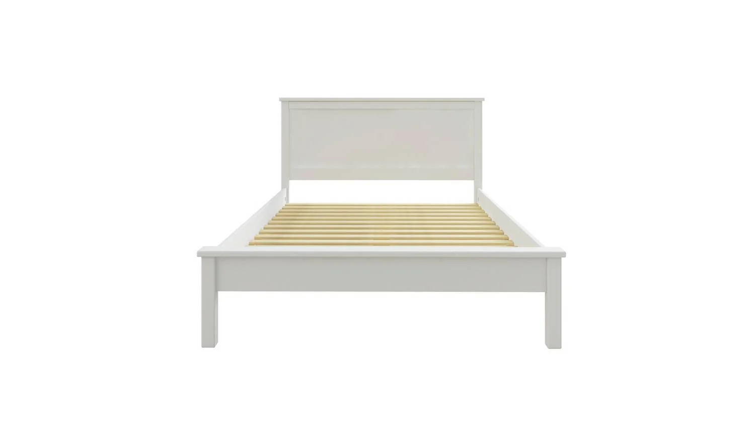 Brooklyn Double Wooden Bed Frame White Easy Assembly Bedroom Furniture - Image 5