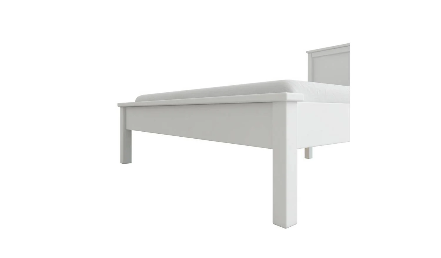 Brooklyn Double Wooden Bed Frame White Easy Assembly Bedroom Furniture - Image 7