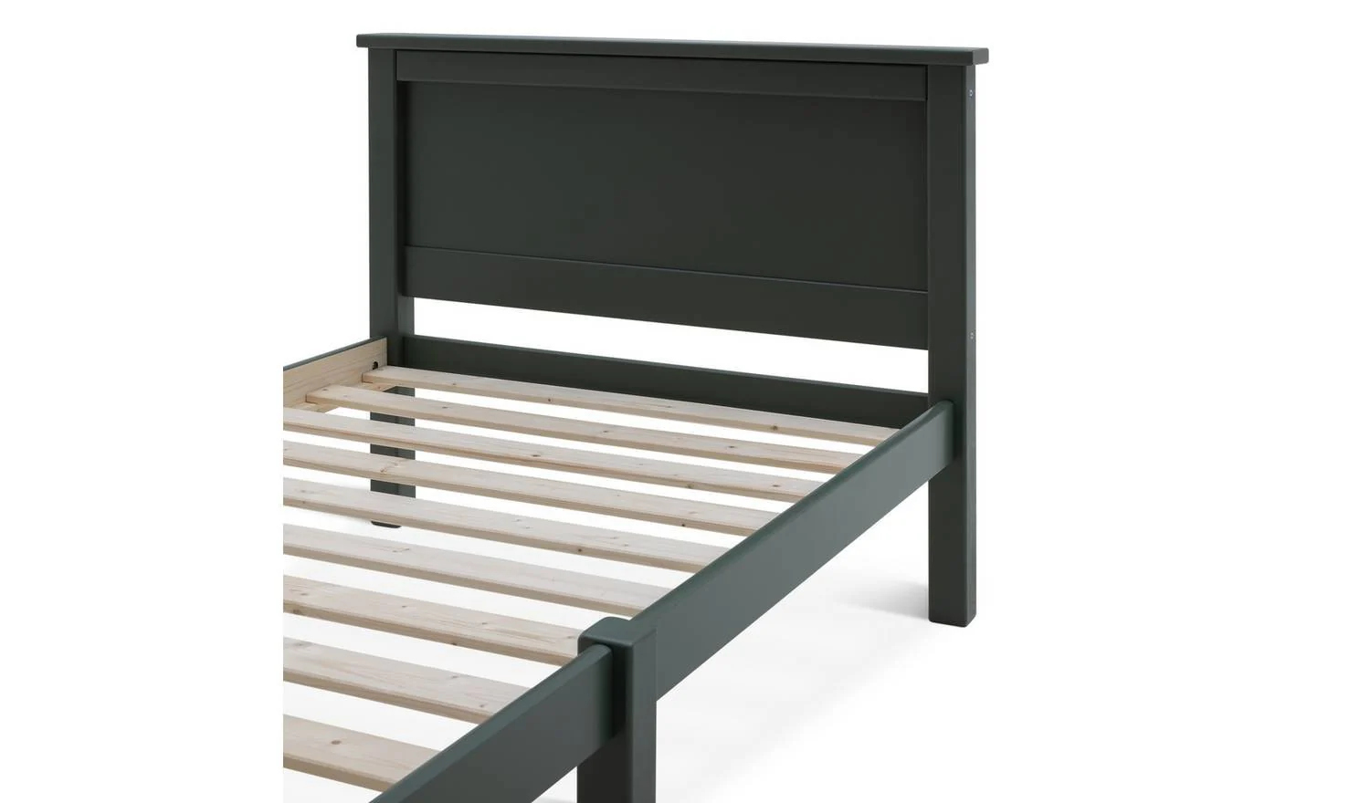 Brooklyn Single Bed Frame Green Traditional Style Bedroom Furniture - Image 6