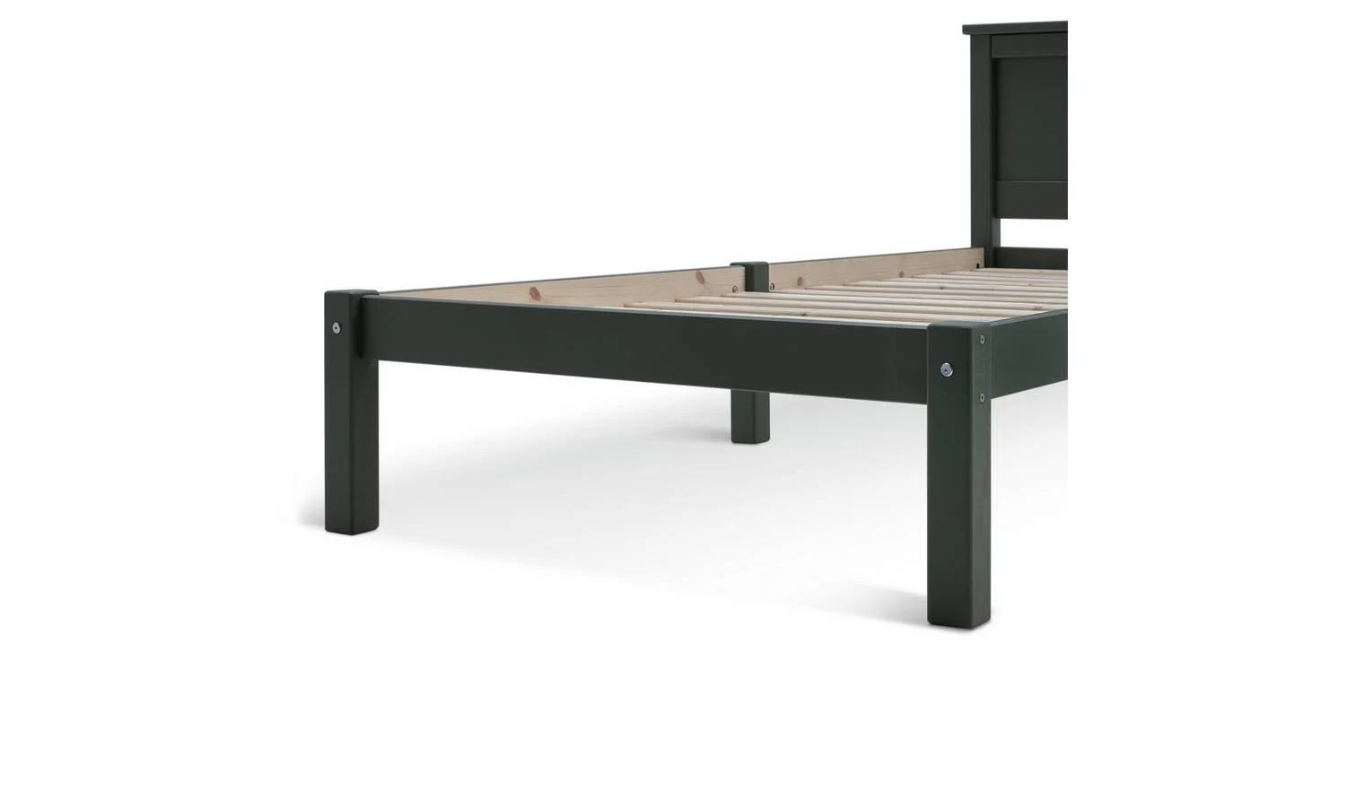 Brooklyn Single Bed Frame Green Traditional Style Bedroom Furniture - Image 9
