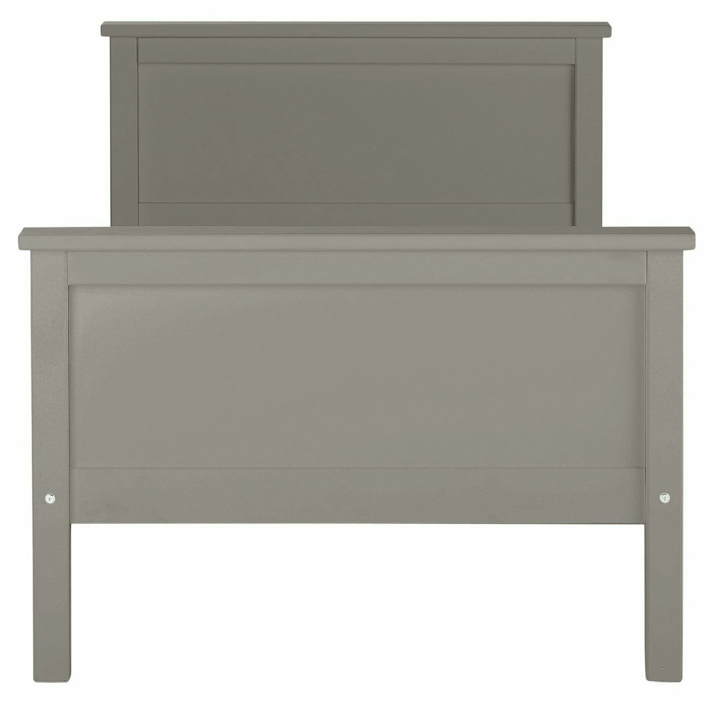Brooklyn Single Bed Frame Grey Sturdy and Modern Bedroom Furniture for Kids - Image 3