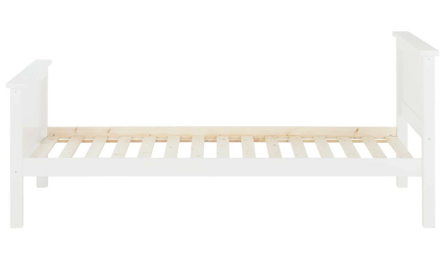 Brooklyn Single Bed White Sturdy and Modern Bedroom Furniture for Kids - Image 2