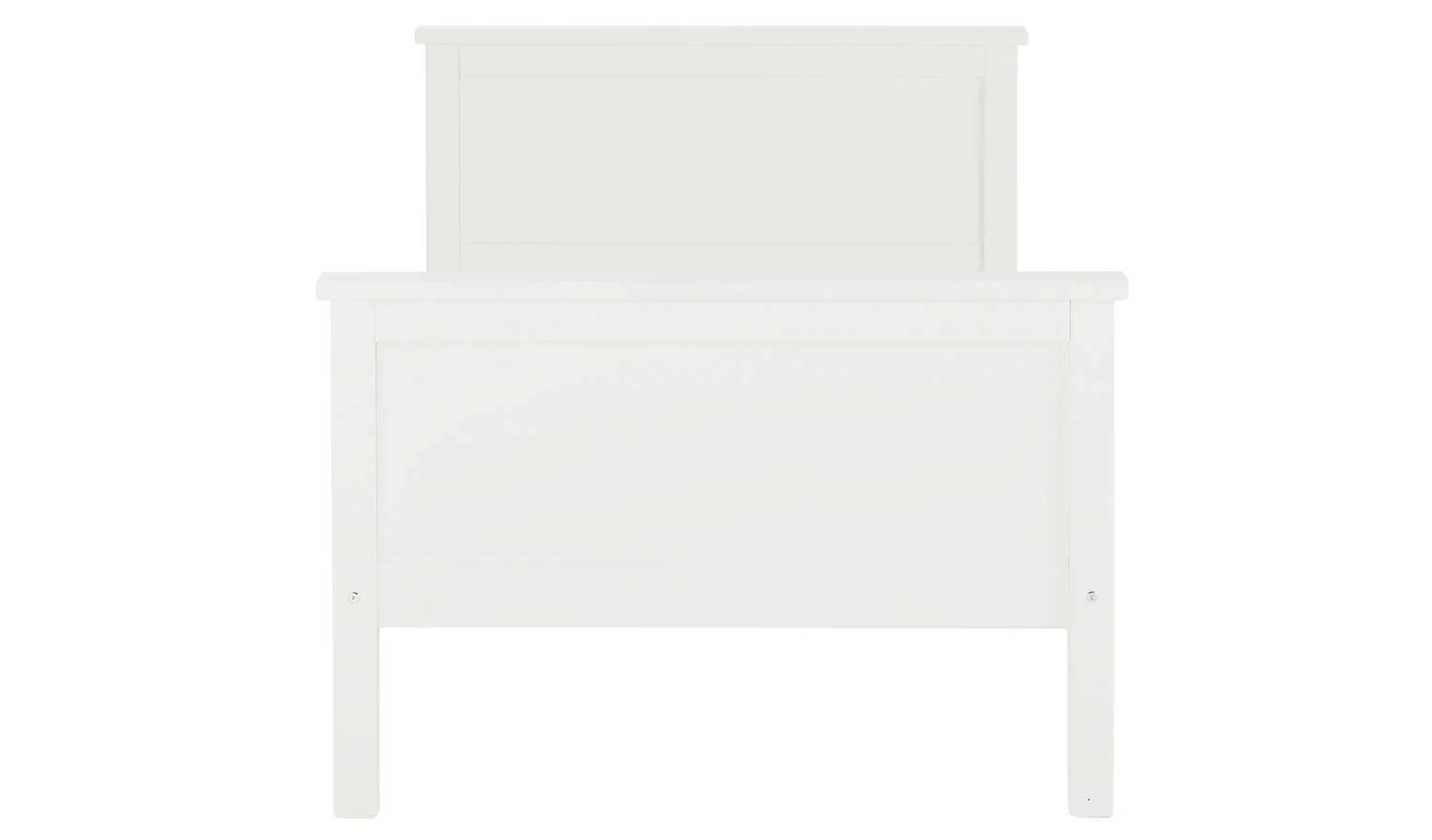 Brooklyn Single Bed White Sturdy and Modern Bedroom Furniture for Kids - Image 3