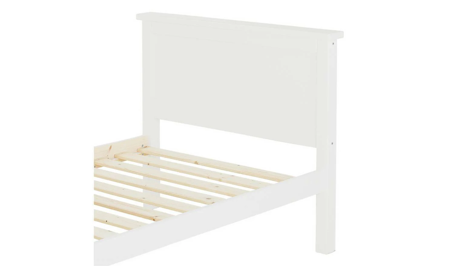 Brooklyn Single Bed White Sturdy and Modern Bedroom Furniture for Kids - Image 4