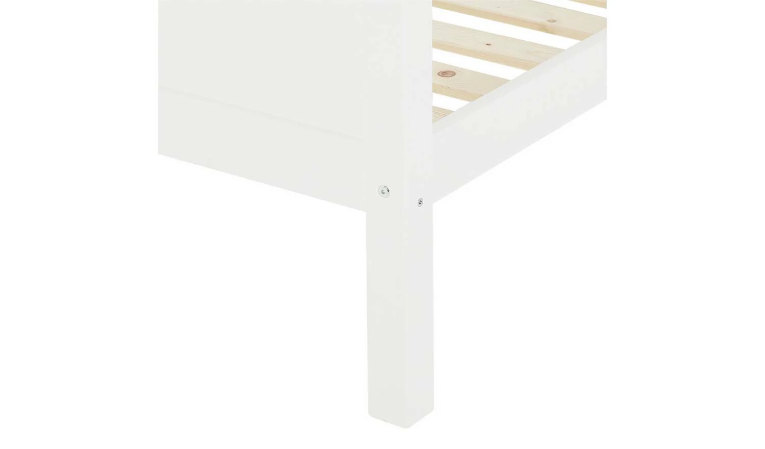 Brooklyn Single Bed White Sturdy and Modern Bedroom Furniture for Kids - Image 8