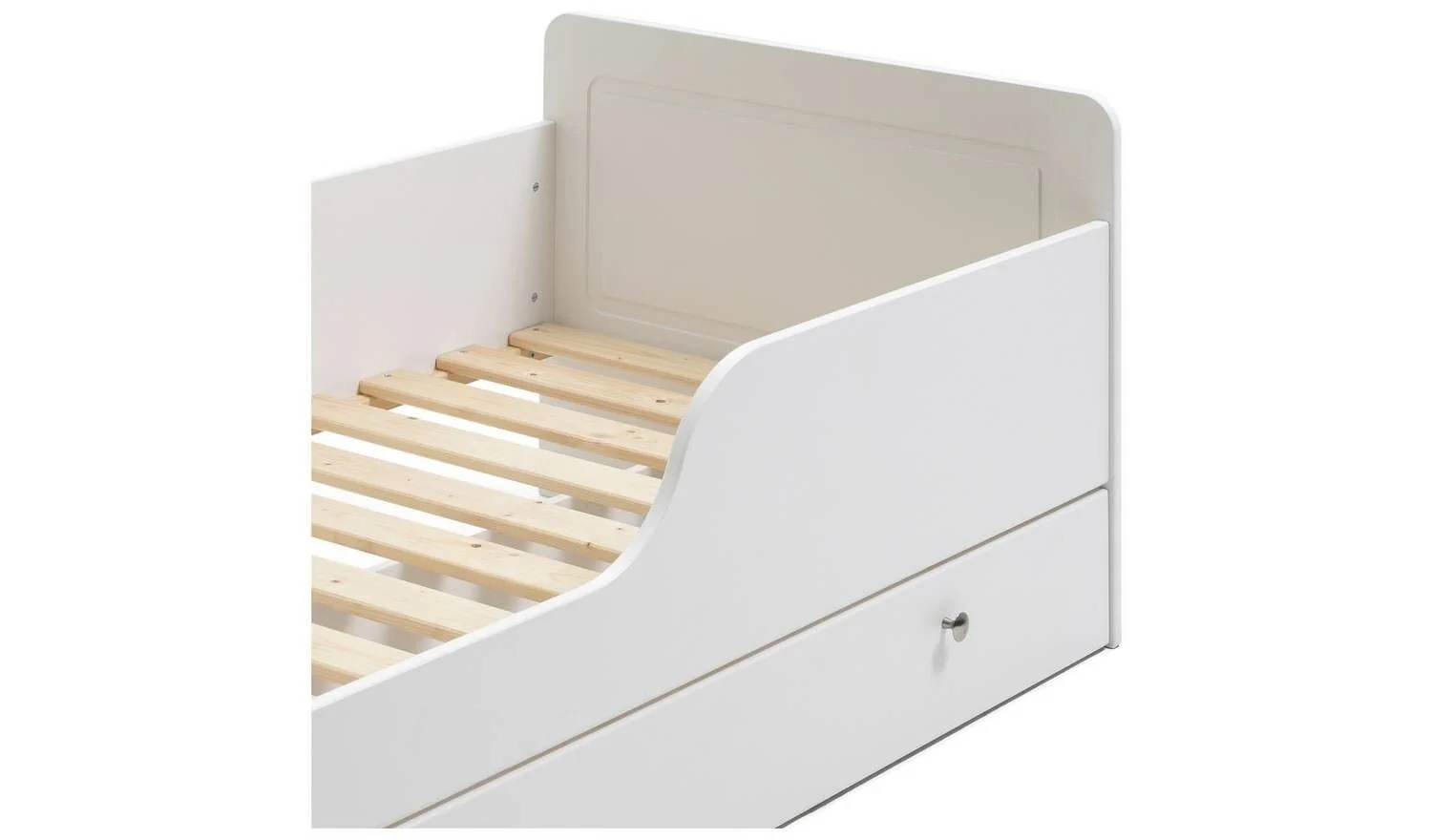 Brooklyn Toddler Bed With Drawer - White - Image 5
