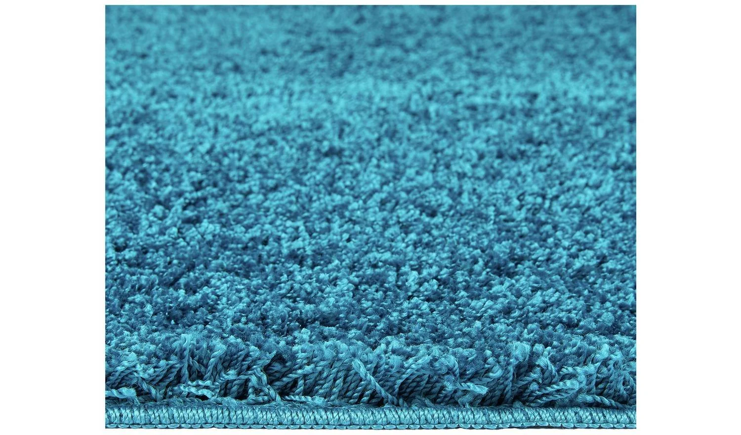 Buddy Washable Mat Plain Teal Shaggy Rug 140x200cm Living Room Bedroom - Image 3