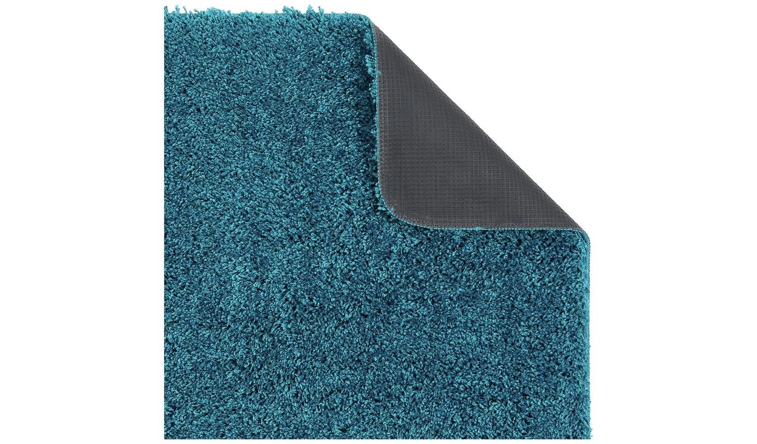 Buddy Washable Mat Plain Teal Shaggy Rug 140x200cm Living Room Bedroom - Image 4