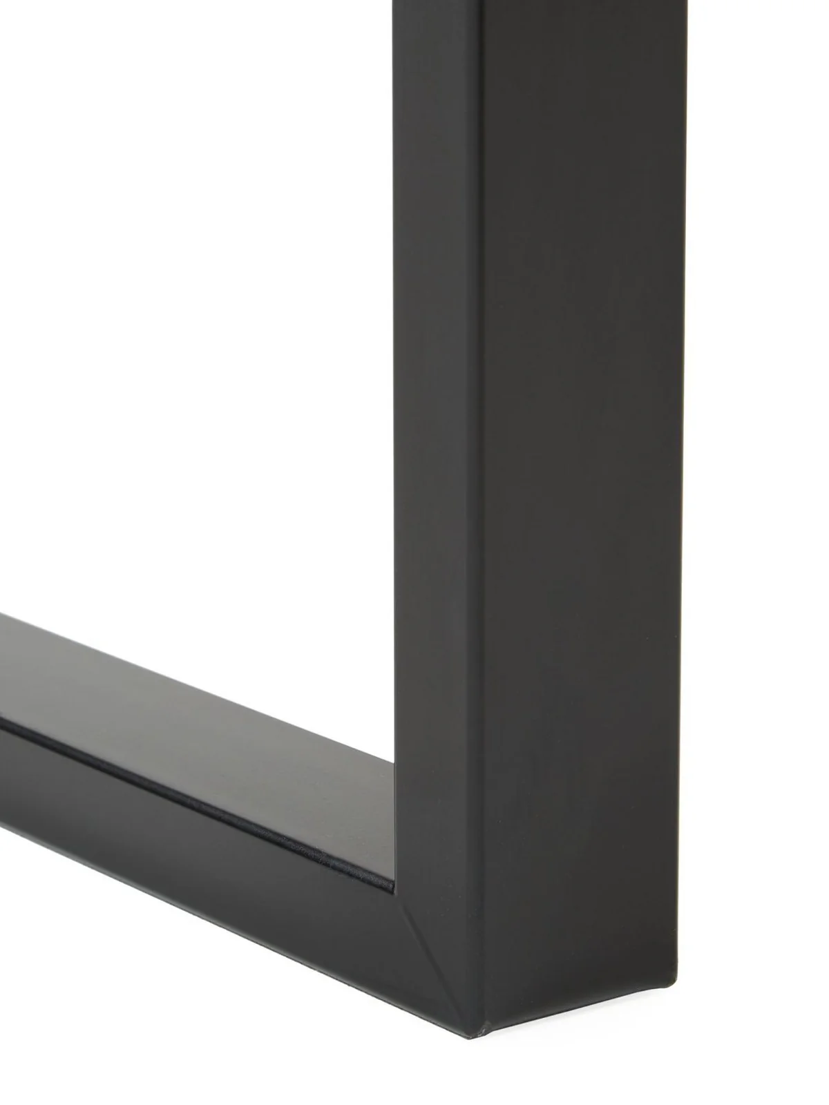 Burton 140 cm Dining Table - Oak Black Metal Legs Industrial Modern - Image 4