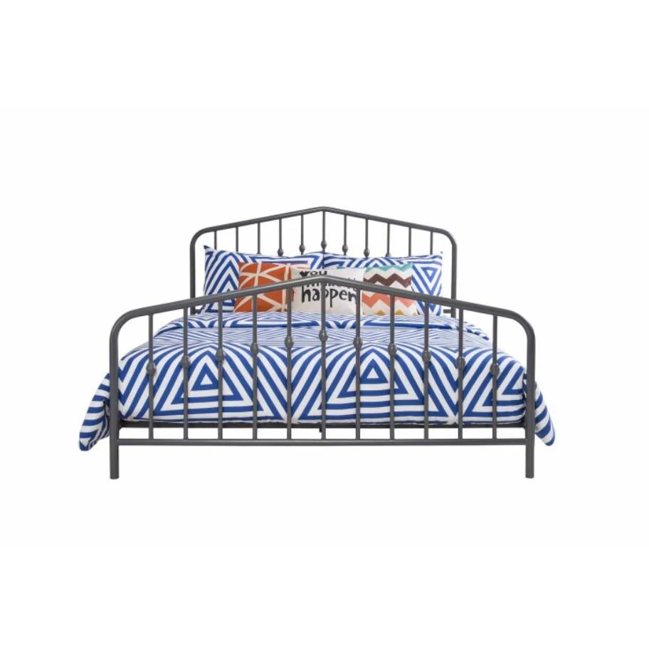 Bushwick Metal Furniture 5ft King Size Bed Black Metal Frame - Image 2