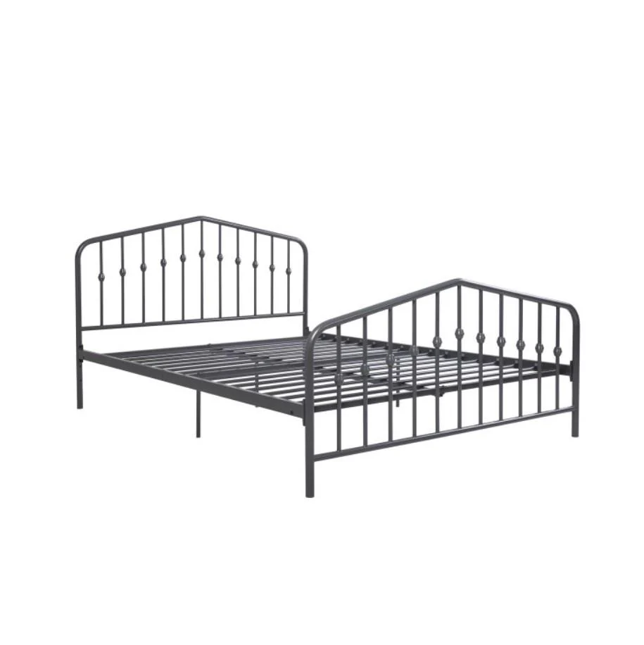 Bushwick Metal Furniture 5ft King Size Bed Black Metal Frame - Image 4