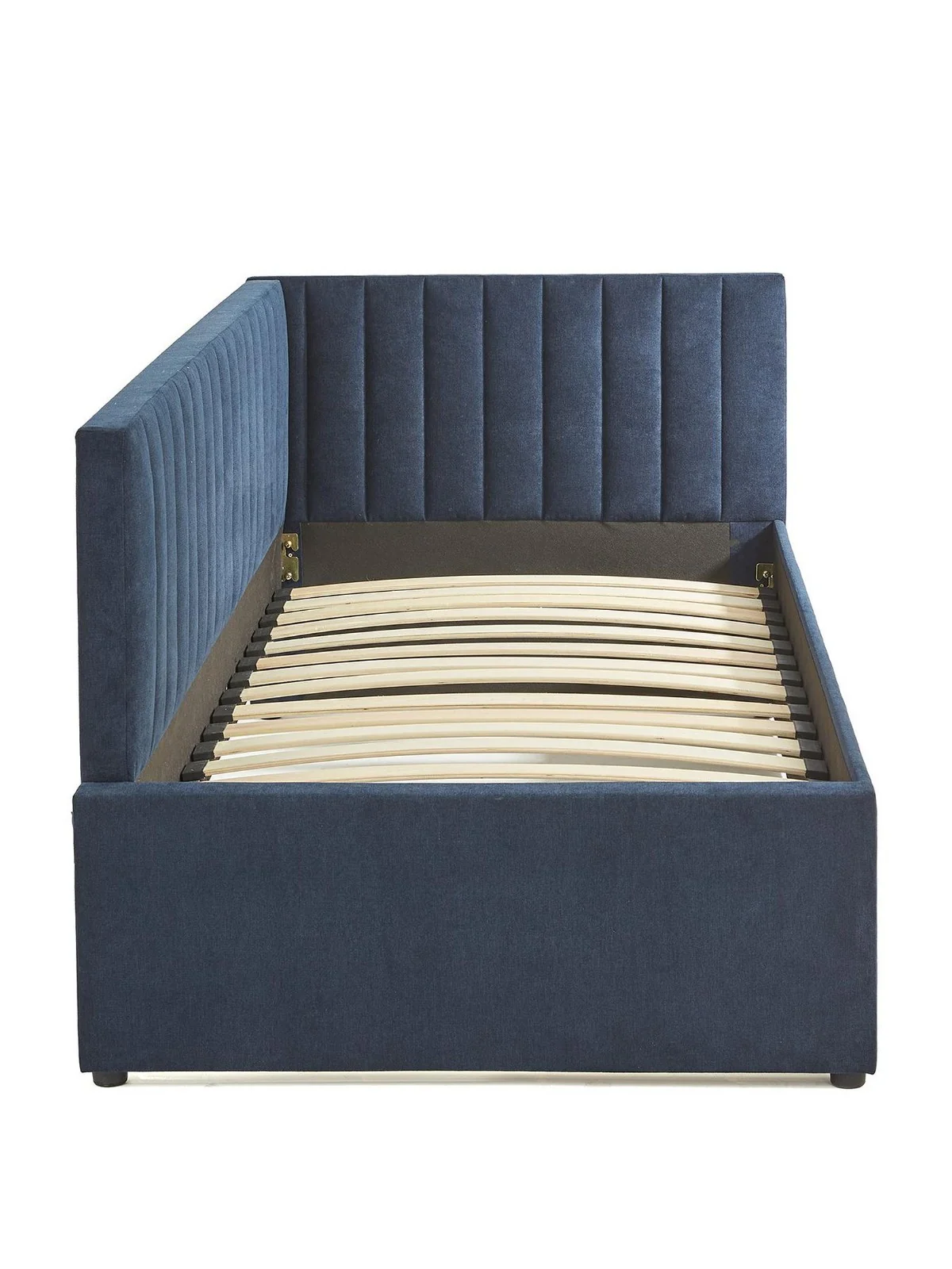 Cabo Connect Fabric Day Bed Blue Sofa Bed Guest Sleeper Trundle UK - Image 3