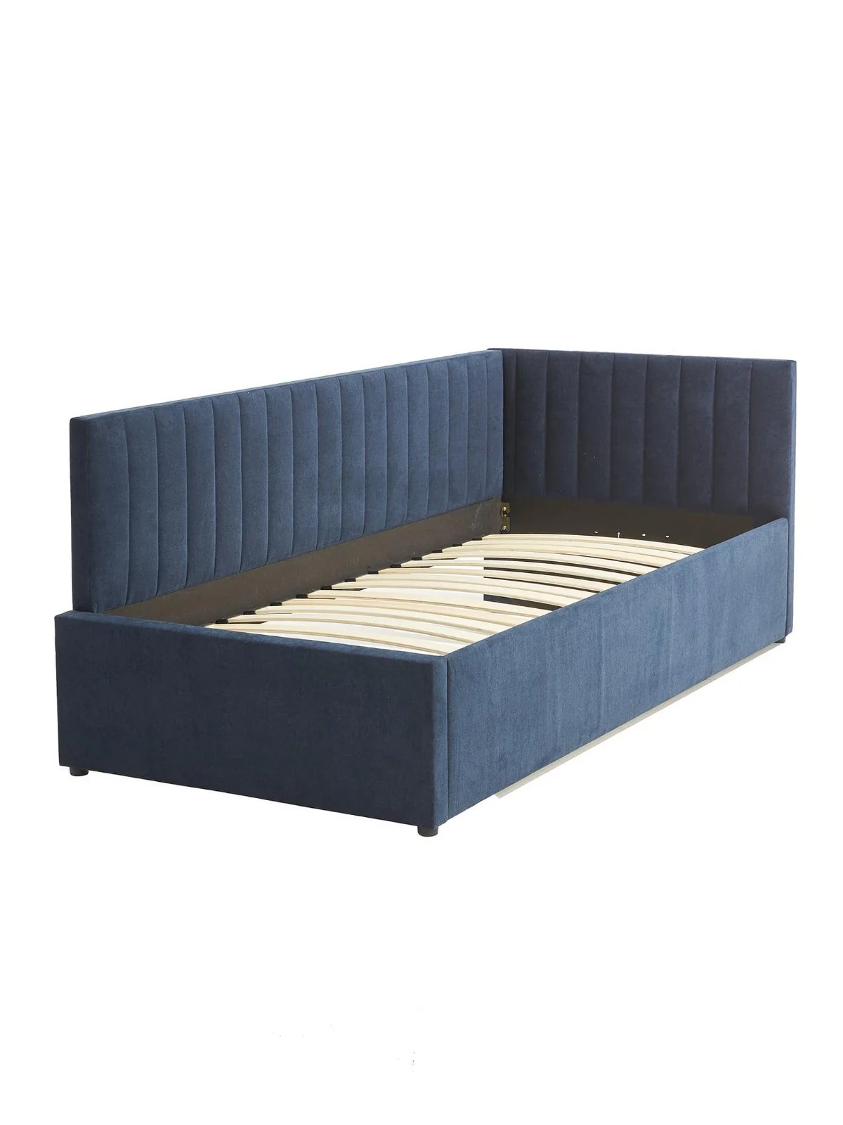 Cabo Connect Fabric Day Bed Blue Sofa Bed Guest Sleeper Trundle UK - Image 4