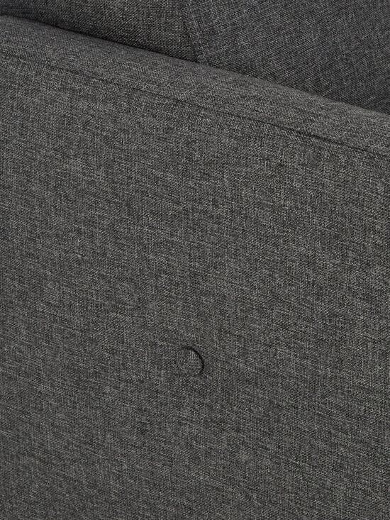 Cadiz Fabric Armchair Grey Stylish and Comfortable Living Room Seating - Image 5