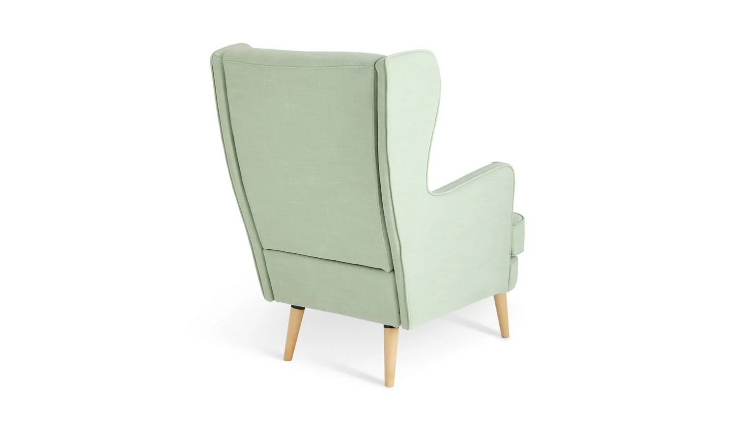 Callie Fabric Wingback Chair Green Comfortable Lounge Design With Legs - Image 3