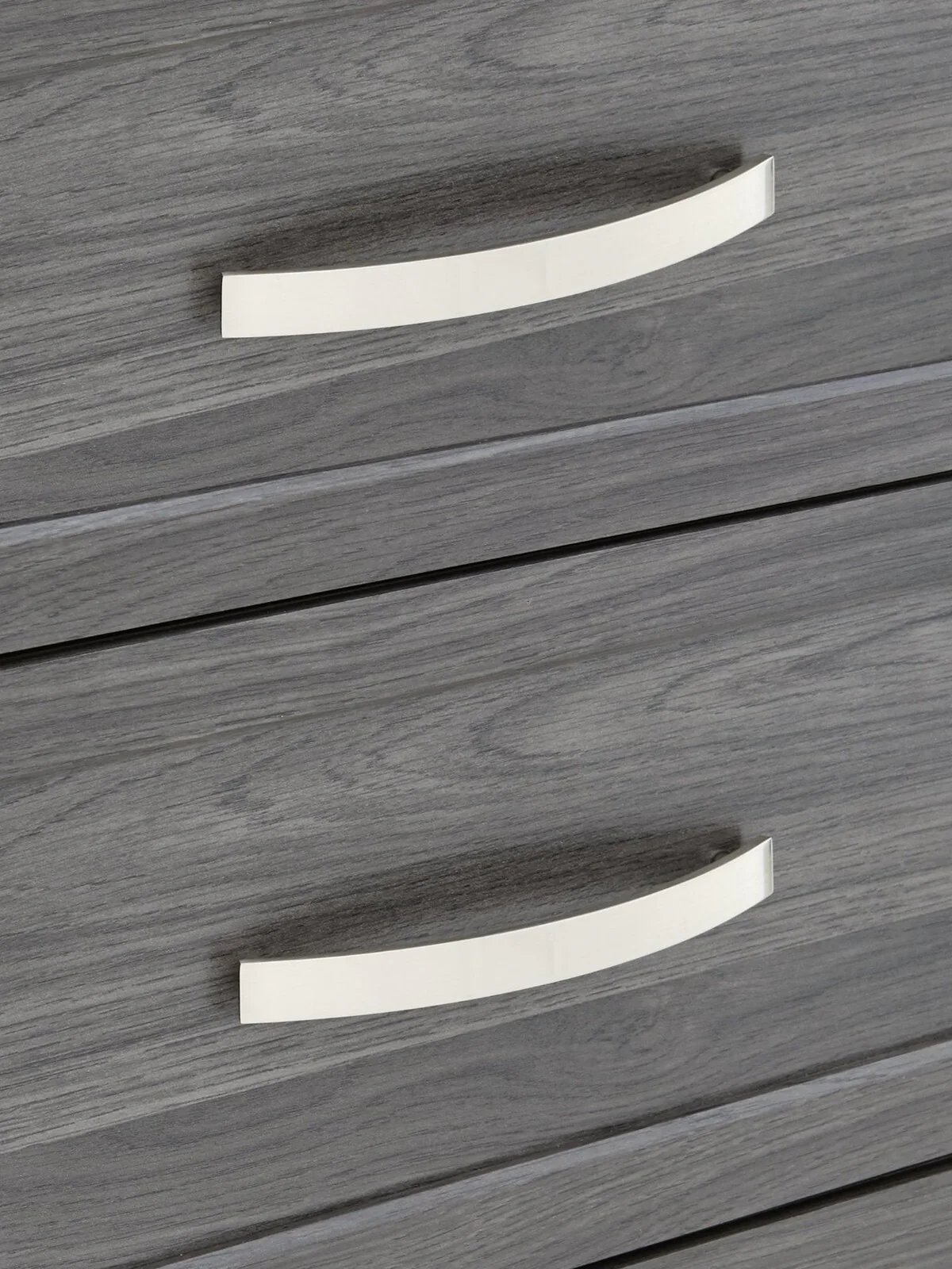 Camberley 5 Door 3 Drawer Mirrored Wardrobe Dark Oak Modern Storage Bedroom - Image 5