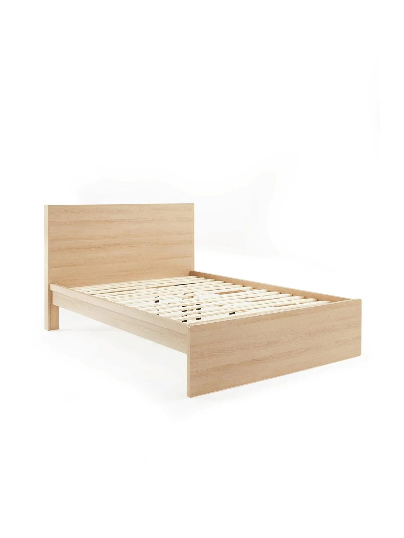 Camberley Bed Frame King Size Light Oak Scandinavian Design UK - Image 3