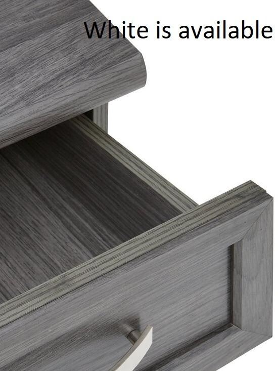 Camberley Graduated 5 Drawer Chest White Spacious and Stylish Bedroom Storage - Image 3