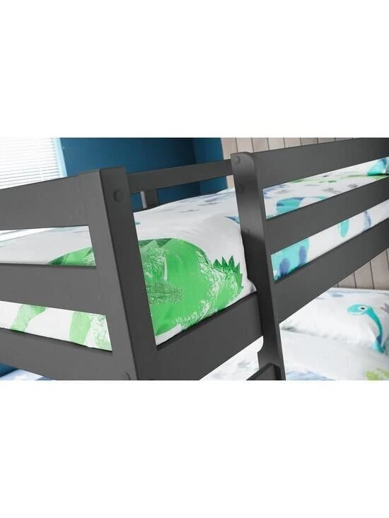 Camden Bunk Bed Anthracite Sturdy and Space-Saving Bedroom Furniture Solution - Image 3