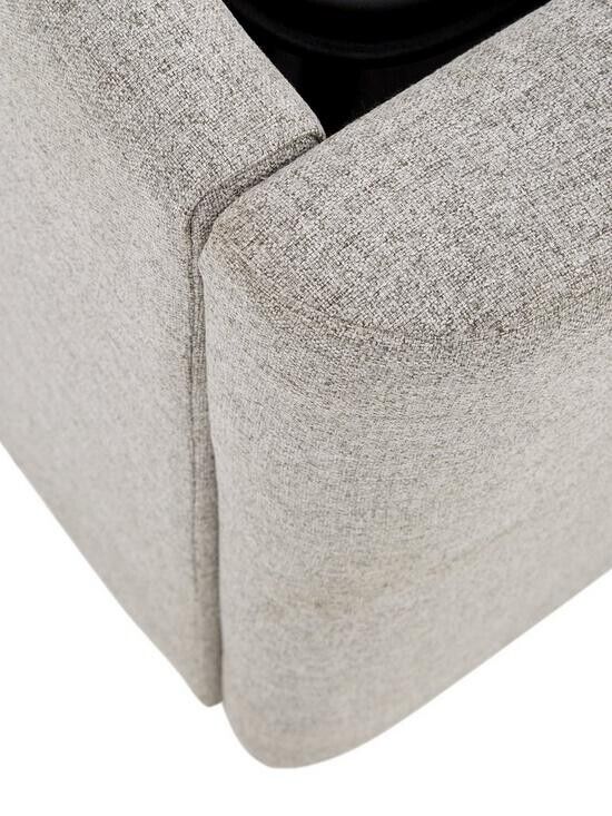 Camden Fabric Ottoman Double Bed Frame Grey Stylish and Spacious Storage Bed - Image 5