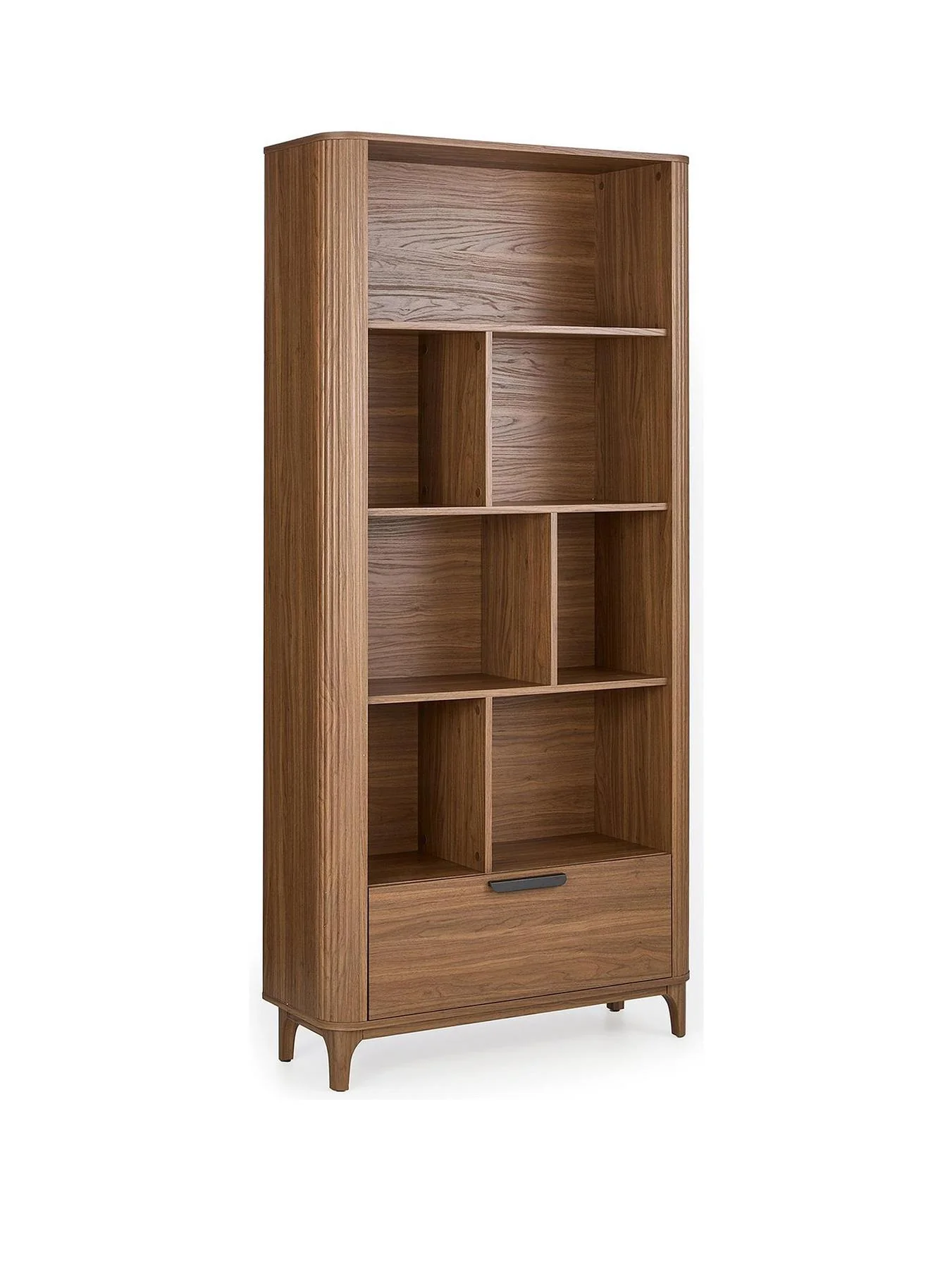 Carina 1 Drawer Bookcase Mid Oak Storage Organiser Shelf Living Room - Image 2