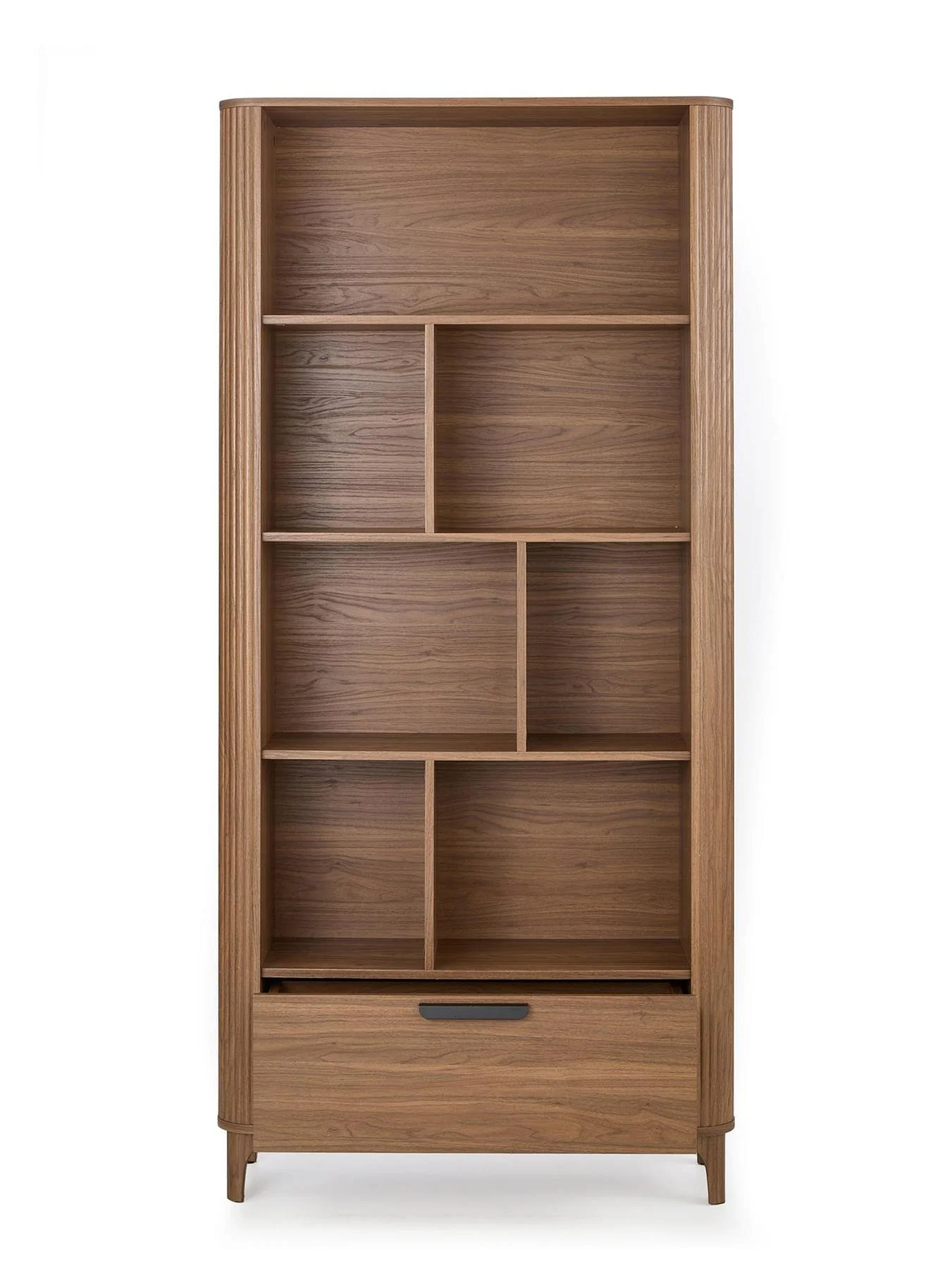 Carina 1 Drawer Bookcase Mid Oak Storage Organiser Shelf Living Room - Image 3
