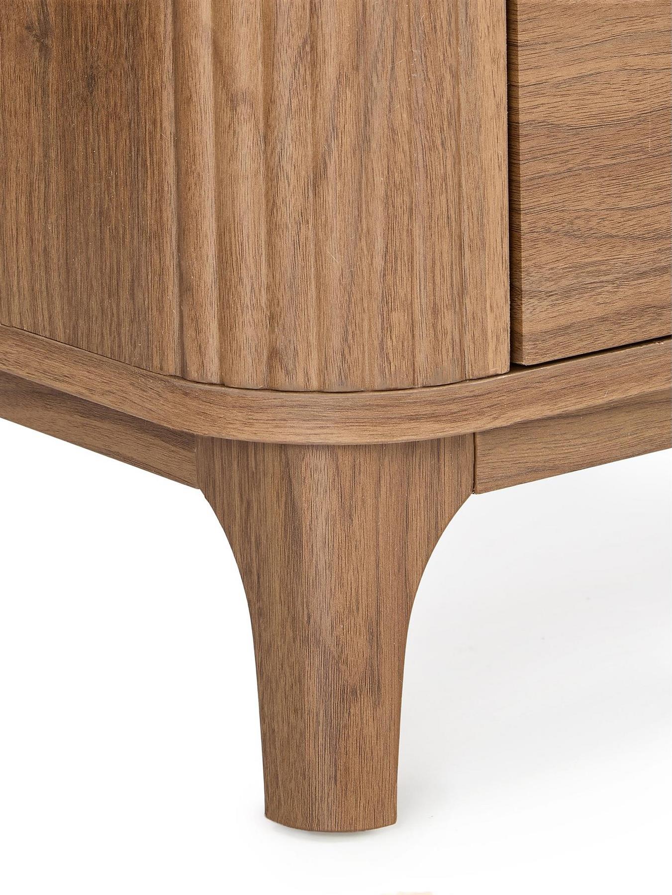 Carina 1 Drawer Bookcase Mid Oak Storage Organiser Shelf Living Room - Image 4