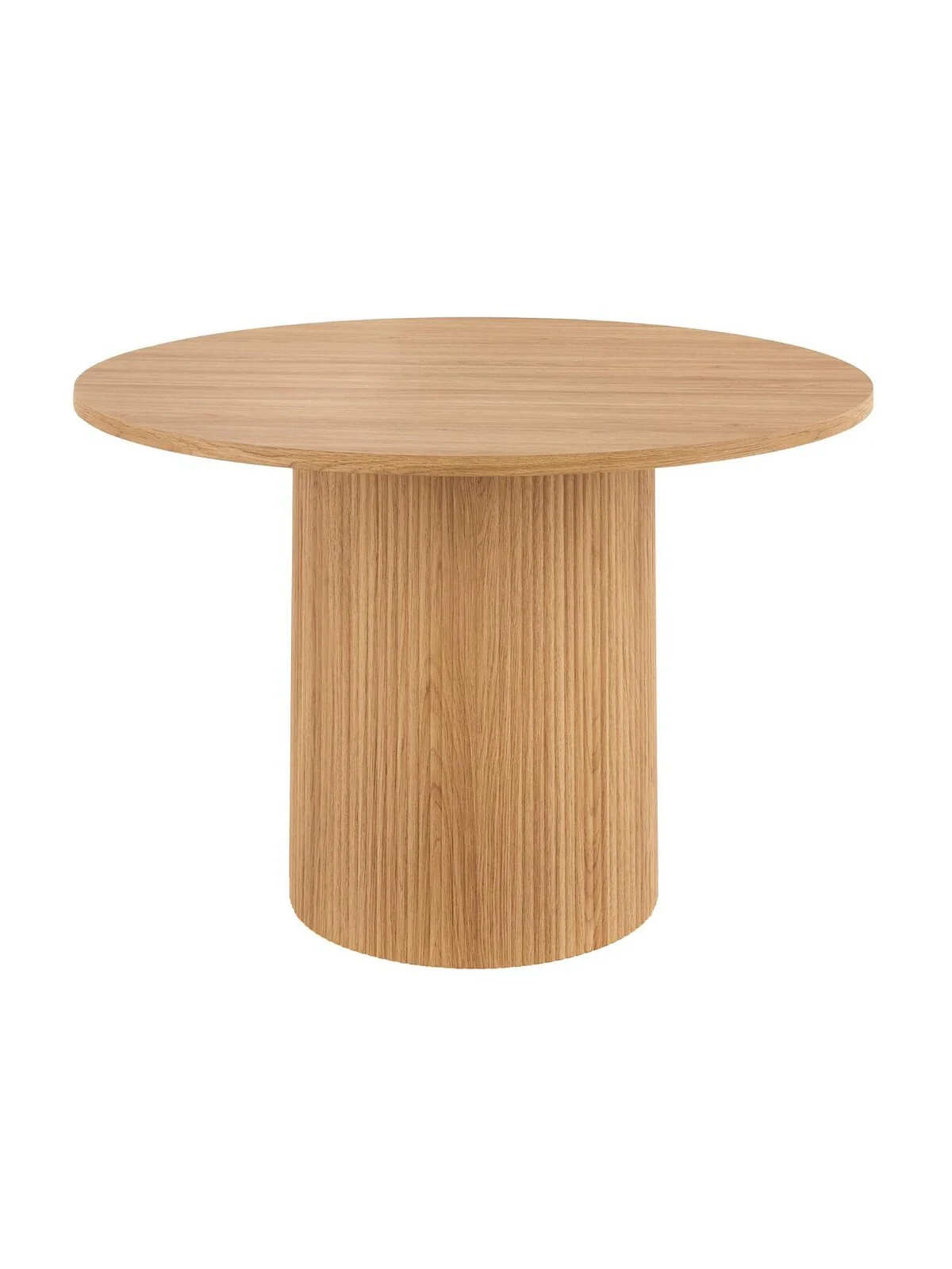 Carina 120cm Round Dining Table & 4 Chairs Oak/Grey  Kitchen Set | Free Delivery - Image 4