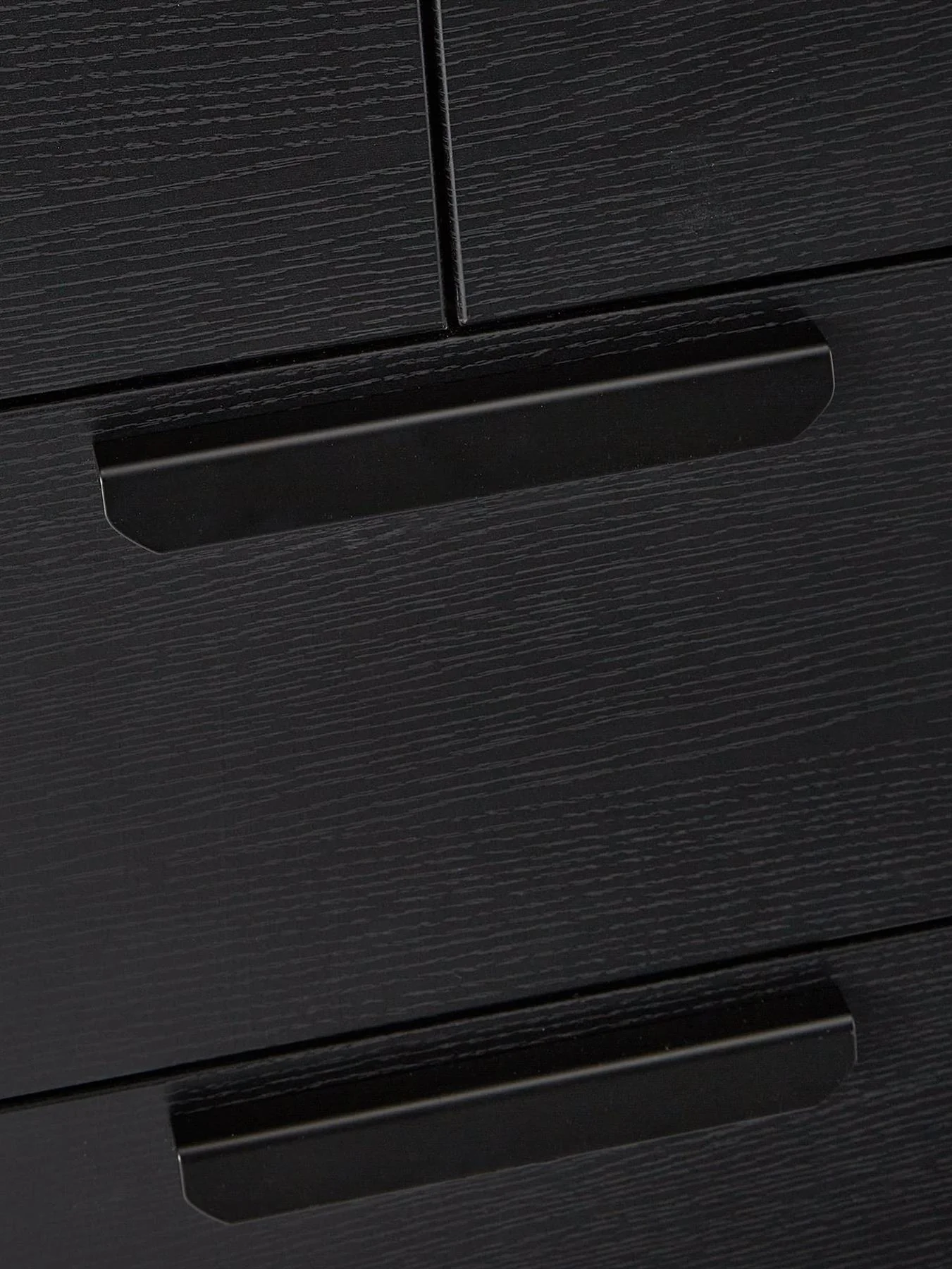 Carina 2 + 3 Drawer Chest Black Storage Organiser Bedroom Furniture - Image 4