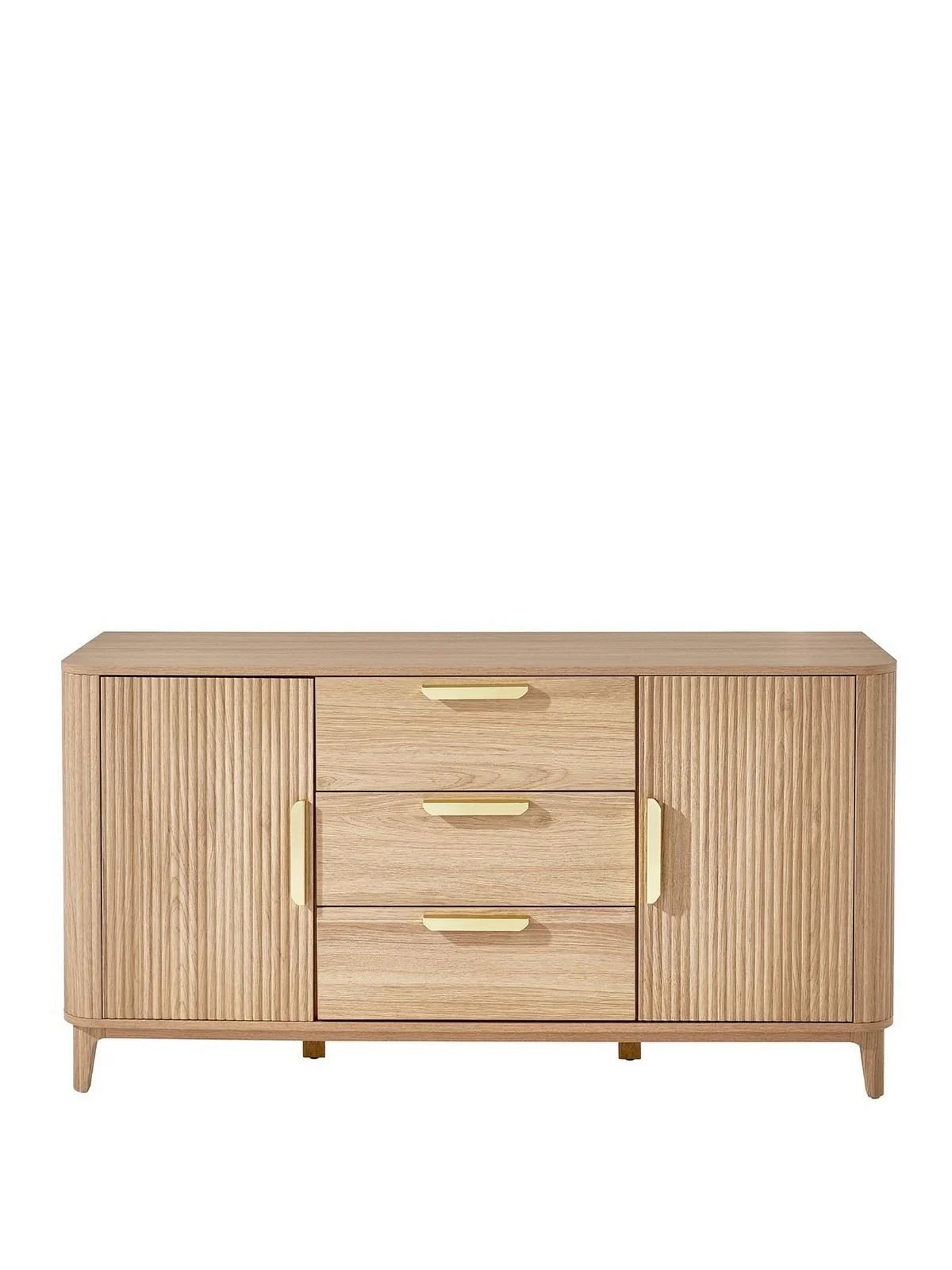 Carina Large Sideboard Oak | Living Room Storage | TV Media Unit with  Drawers - Image 2