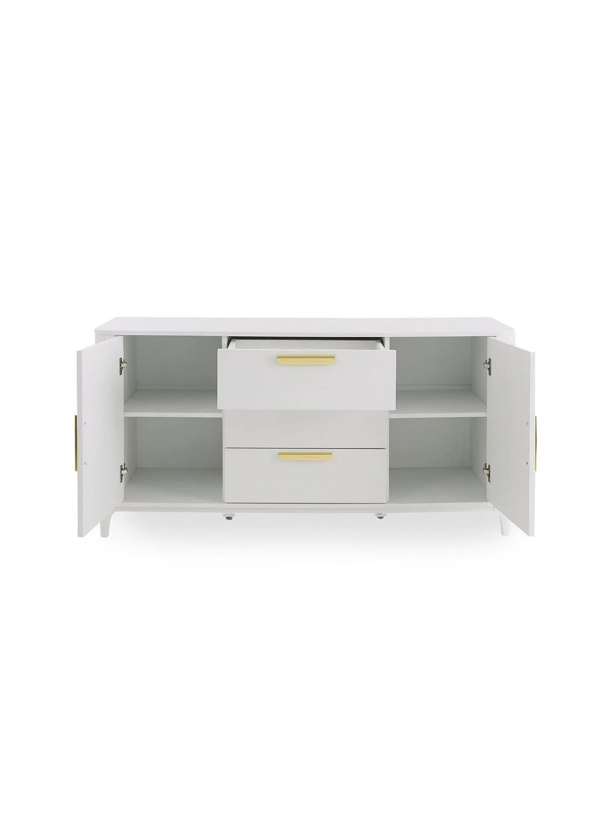 Carina Large Sideboard White | 2 Doors & 3 Drawers | Storage Cupboard | Modern - Image 3