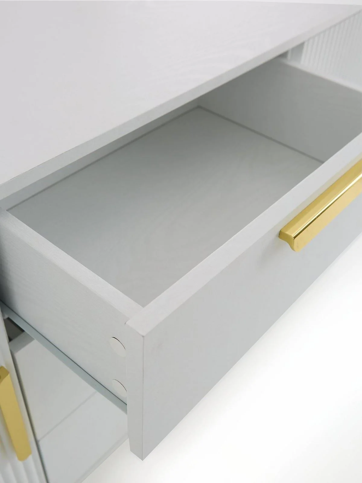 Carina Large Sideboard White | 2 Doors & 3 Drawers | Storage Cupboard | Modern - Image 4