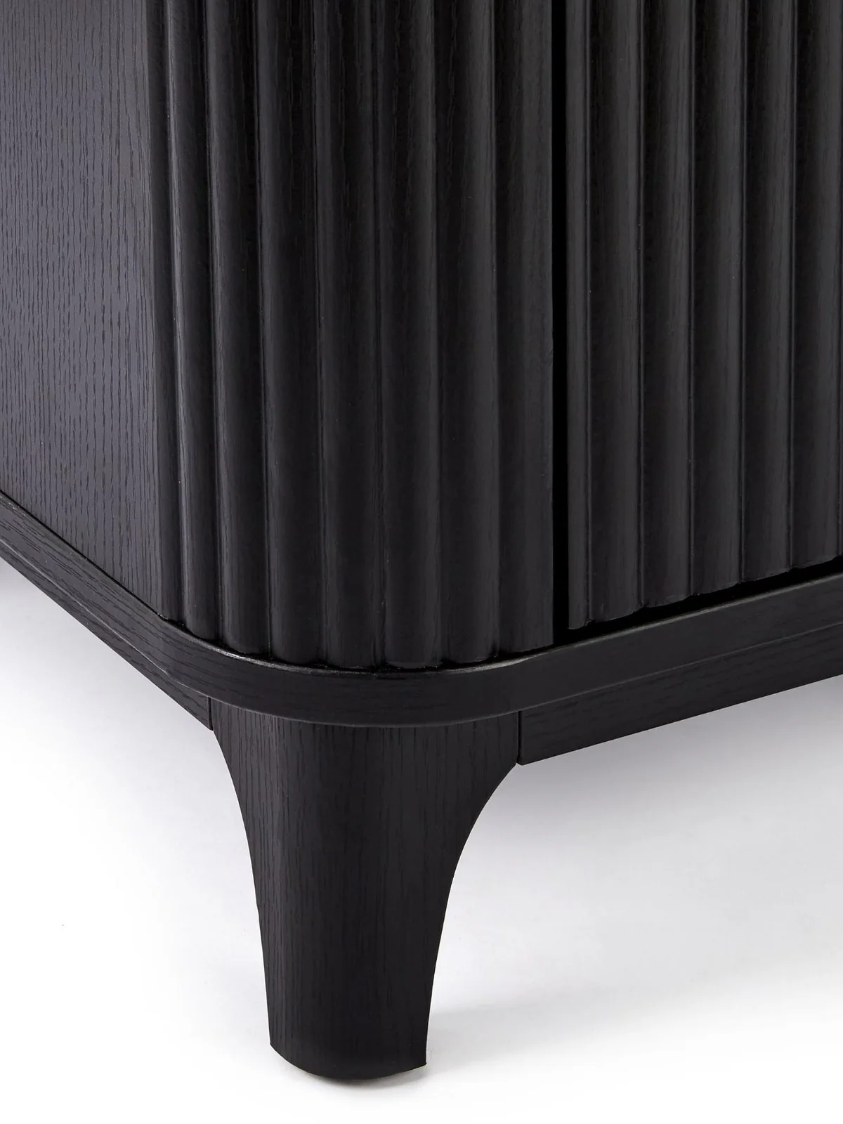 Carina TV Unit Black | Fits up to 50 inch TV | Ribbed Design | Media Stand - Image 5