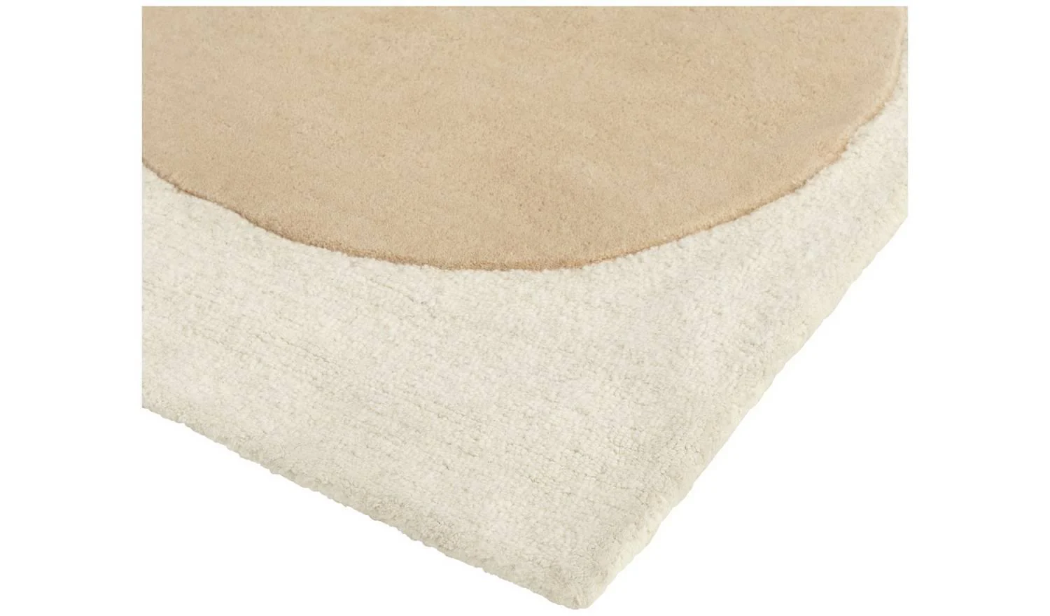 Carved Geometric Cream Cut Pile Rug 120x170cm Patterned Living Room Floor - Image 4