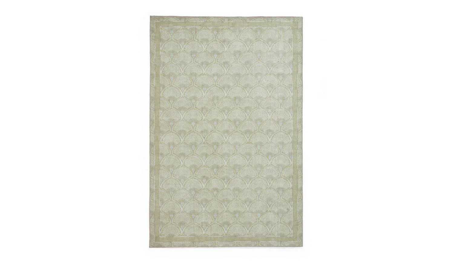 Catherine Lansfield Deco Green Flatweave Rug 76x150cm Runner Hallway - Image 2