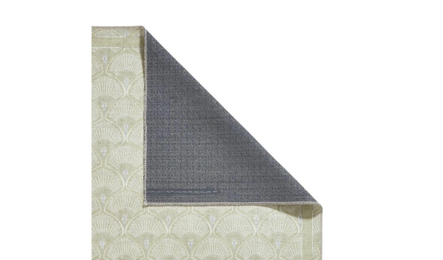 Catherine Lansfield Deco Green Flatweave Rug 76x150cm Runner Hallway - Image 8