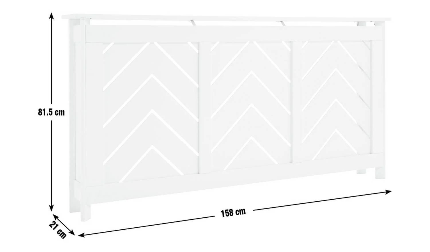 Chevron Large Radiator Cover - Black - Image 5