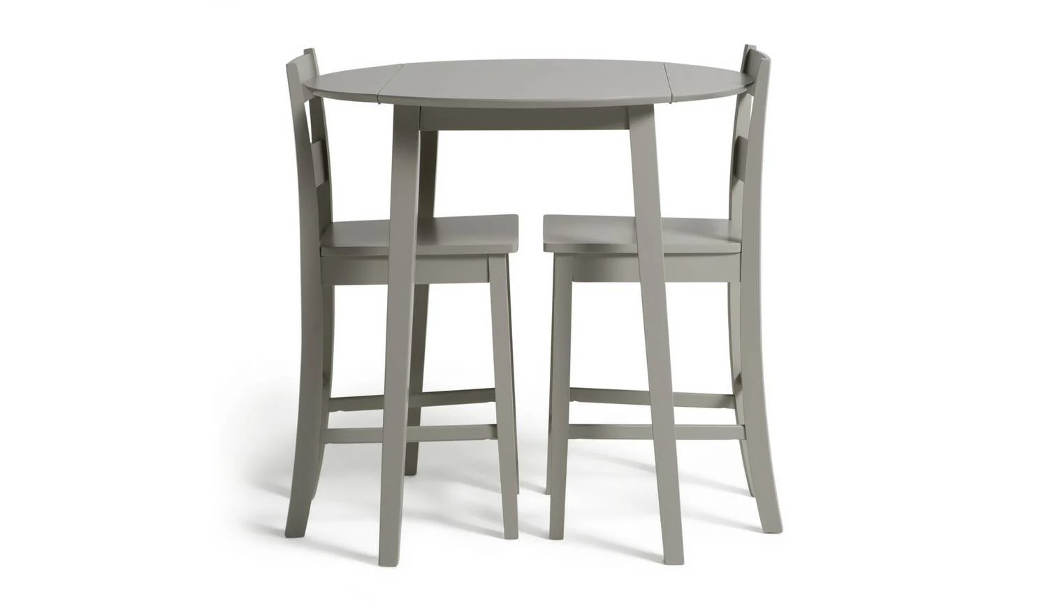 Chicago Extending Grey Bar Table & 2 Grey Stools - Image 5