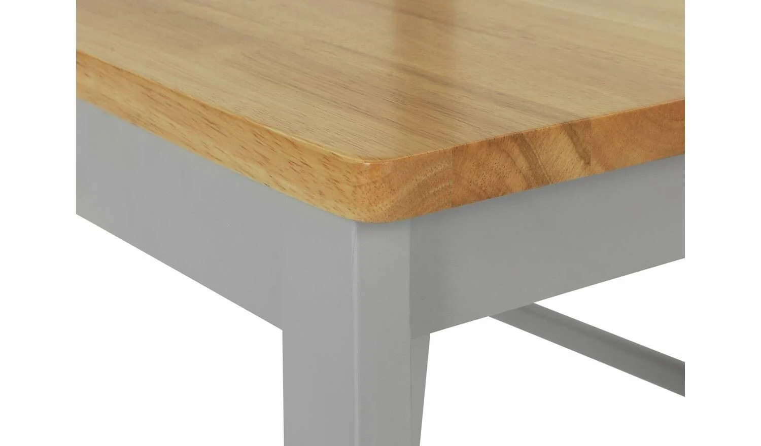 Chicago Pair of Solid Wood Dining Chair- Grey & Oak - Image 5