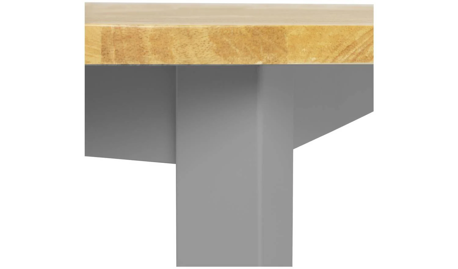 Chicago Solid Wood 2-4 Seater Dining Table Grey Family Dining Room - Image 4