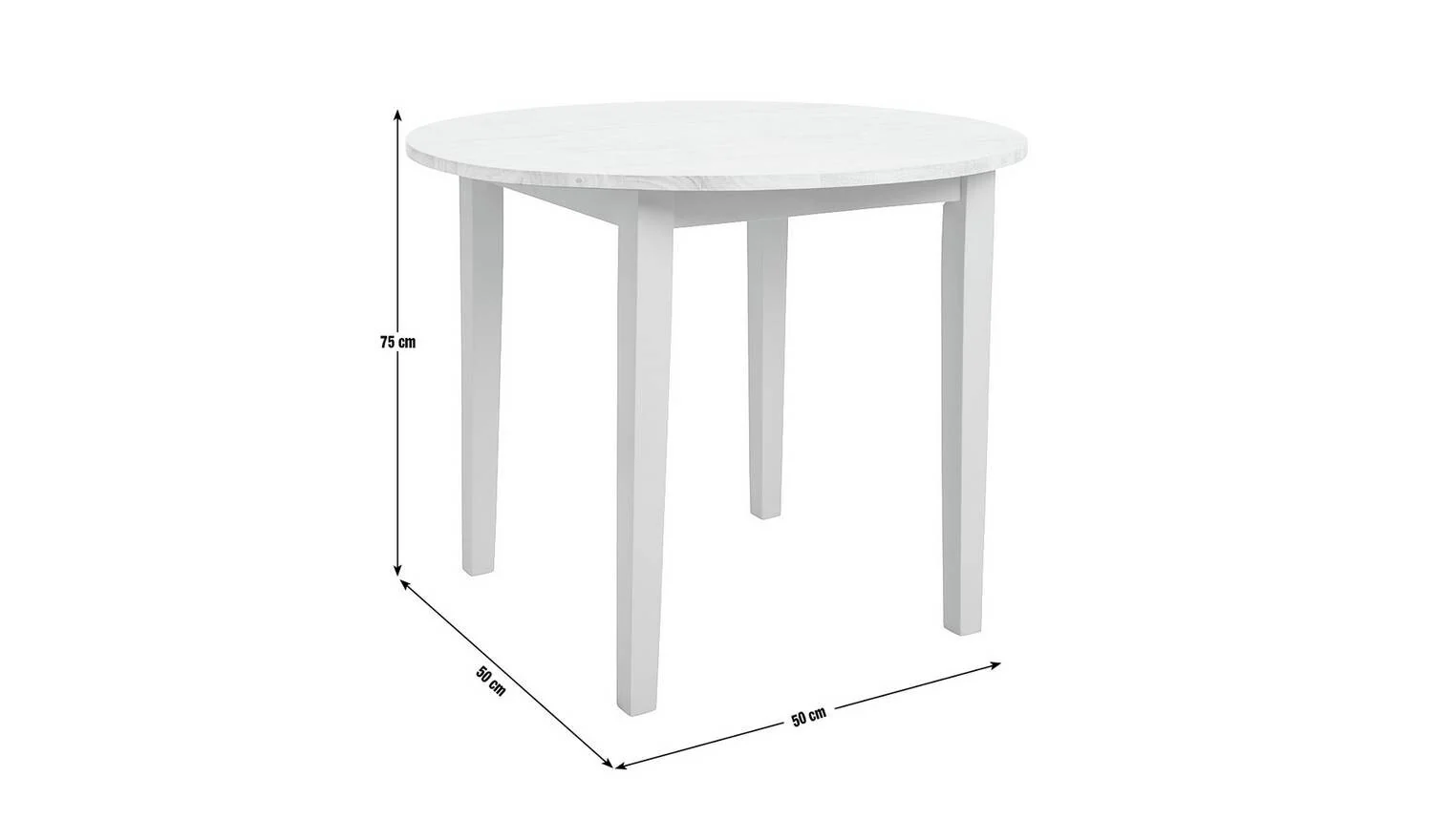 Chicago Solid Wood 2-4 Seater Dining Table Grey Family Dining Room - Image 5