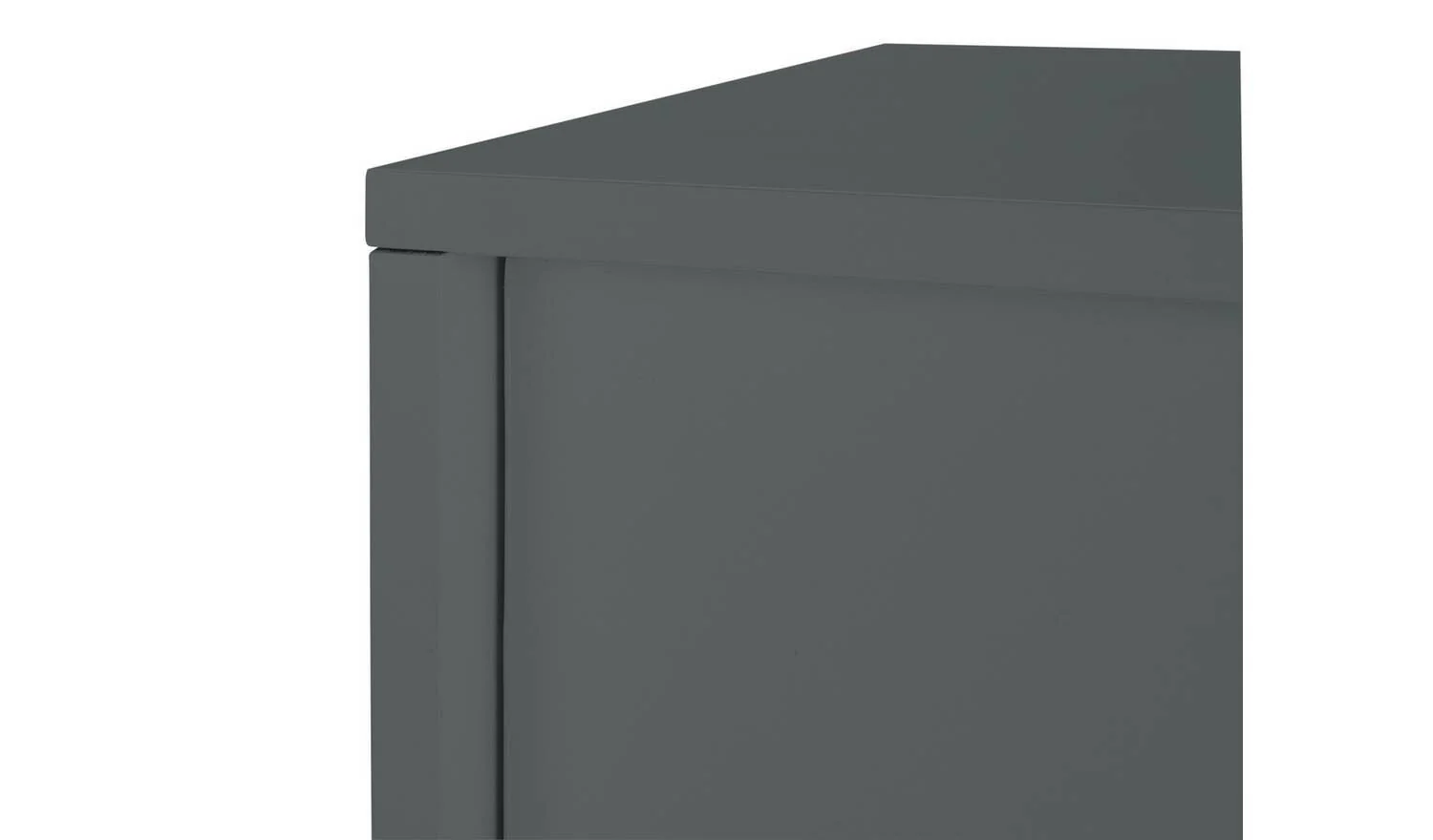 Chloe 2 Door Shoe Storage Cabinet - Grey - Image 6